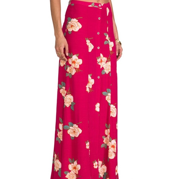 🌼NWT🌼 MINKPINK Flower Effect Maxi Skirt - Picture 1 of 12
